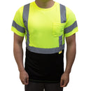 Class 3 Hi-Vis T Shirt with Moisture Wicking Mesh Orange/ Lime- BFS8511/2-New York Hi-Viz Workwear-RK Safety