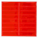 Adhesive Vinyl Reflective Hard Hat/Helmet Sticker - Red-RK Safety-RK Safety