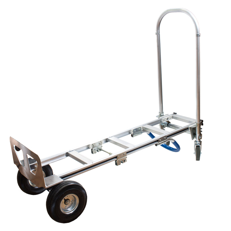 NK HTA-7B Heavy Duty 2 in 1 Senior Convertible Aluminum Hand Truck, Fully Assembled without Wheels, Flat Free Wheels-NK-RK Safety