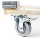 NK Furniture Movers Dolly, Rubber End Caps, Non-marking TPR Wheels, 30" L x 17" W-NK-RK Safety