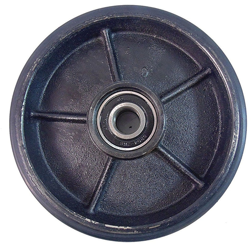 Pallet Jack Steer PU Wheel- 7" Diameter x 2" Wide 20 mm ID-NK-RK Safety