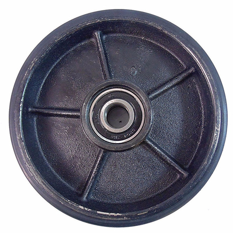 Pallet Jack Steer PU Wheel- 7" Diameter x 2" Wide 20 mm ID-NK-RK Safety