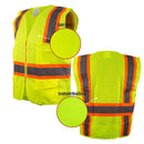 SRUS9811,9812, 9813 Class 2 Two Tone High Visibility Safety Vest- SRUSS9811&SRUSS9812 (Orange, Lime)-New York Hi-Viz Workwear-RK Safety