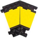 RK RK-CP-5CLT, 5Channel Modular Rubber Cable Protector Ramp-Left turn-RK Safety-RK Safety