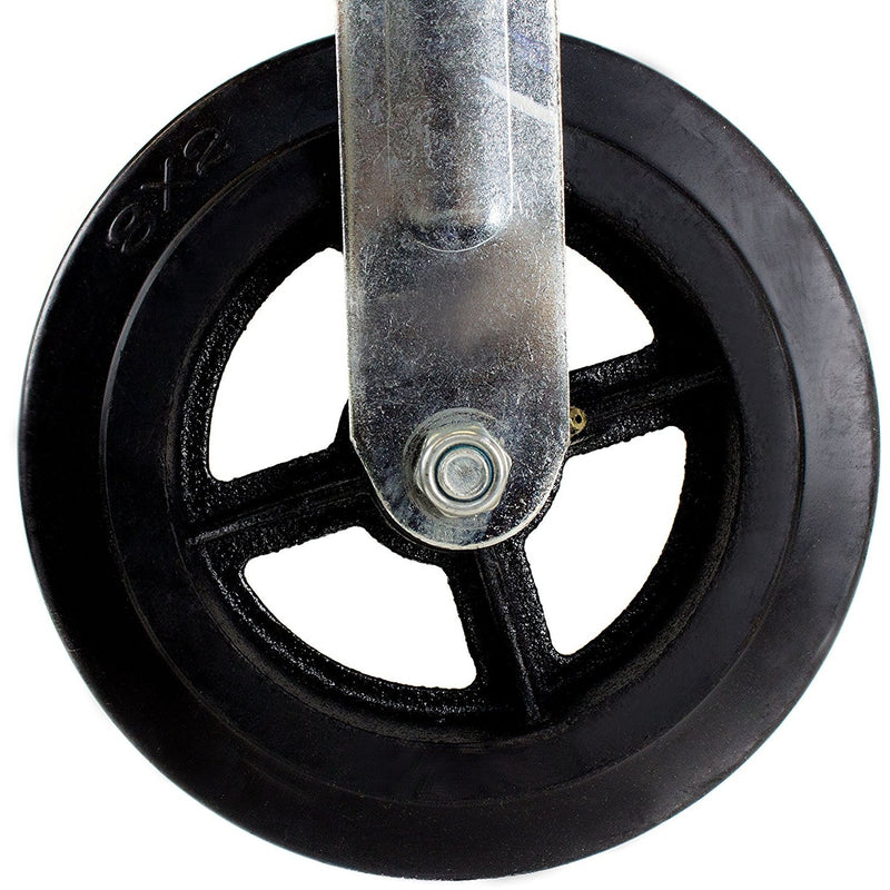 RK Heavy Duty Moldon Rubber on Cast Iron Wheel, 8" x 2"-NK-RK Safety