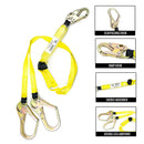 Spidergard SPLD201 6 ft Energy-Absorbing Double Leg Lanyard with Hooks-Spidergard-RK Safety
