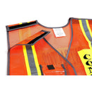 Contractor Safety Vest with Reflective Stripes - 8001 & 8002 (Orange, Lime)-New York Hi-Viz Workwear-RK Safety
