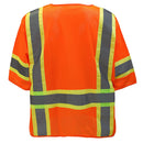 Class 3 Two Tone Hi Viz Breathable Polyester Mesh Vest - MV7811&MV7812,MV7813(Orange, Lime)-New York Hi-Viz Workwear-RK Safety