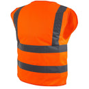 RK Safety High Visibility Safety Vest, ANSI/ ISEA Standard - Z7411&Z7412(Orange, Lime)-New York Hi-Viz Workwear-RK Safety