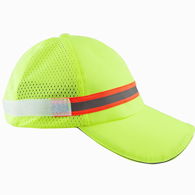 High Performance Hat/ Cap with Neck Shade - Lime-New York Hi-Viz Workwear-RK Safety