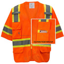 Class 3 Two Tone Hi Viz Breathable Polyester Mesh Vest - MV7811&MV7812,MV7813(Orange, Lime)-New York Hi-Viz Workwear-RK Safety