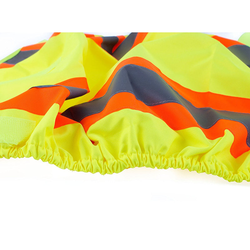 RK-GAITERS-LM Hi-Viz Contrasting Trim Leg Gaiters, Polyester oxford w/ PU coating, Lime-New York Hi-Viz Workwear-RK Safety