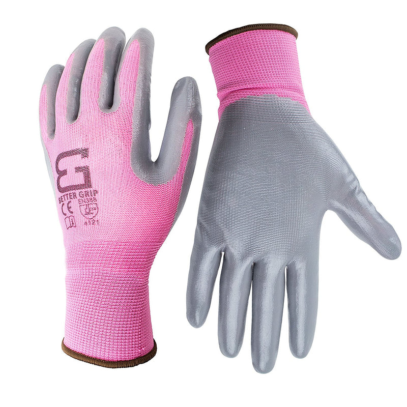 Better Grip® Women's Garden Nitrile Coated Gloves (6 Pairs) - BGS-GN1-Better Grip-RK Safety