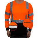 BFL8711;2 Class 3 Hi-Vis T Shirt with Moisture Wicking Mesh-(Lime/ Orange)-New York Hi-Viz Workwear-RK Safety