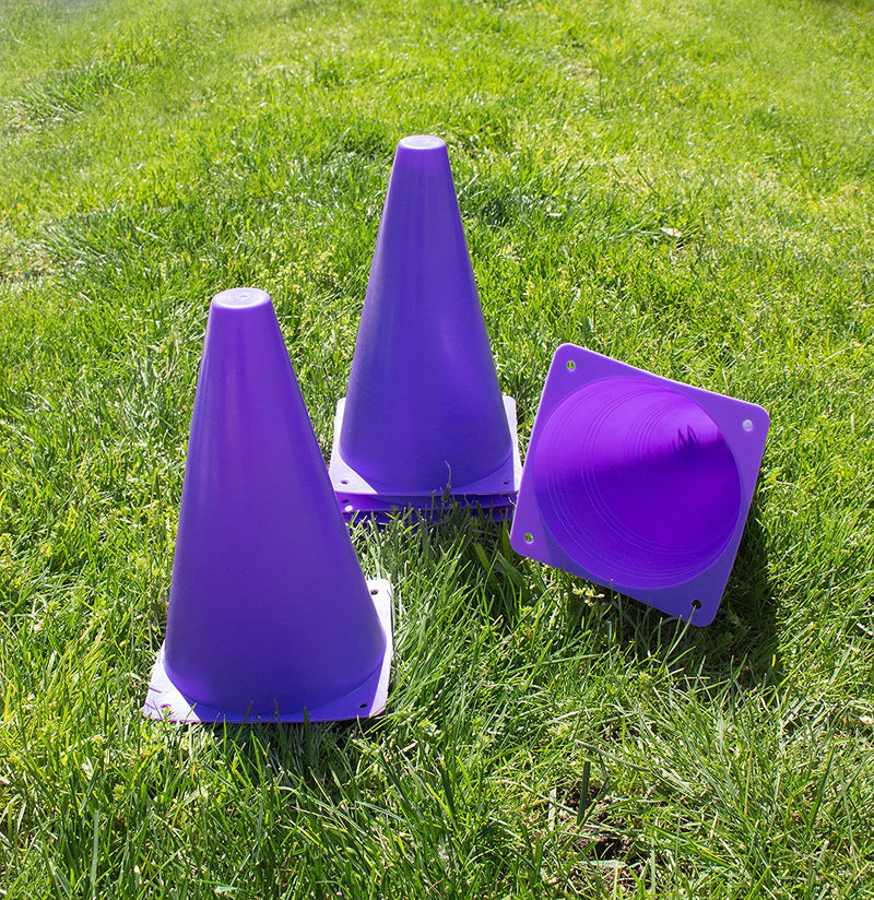 RK Sports Plastic Sport 12 inch Cones - Purple