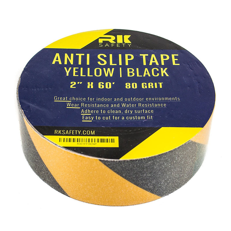 RK Safety 2" X 60' Black & Yellow Color Anti Slip Track Tape-RK Safety-RK Safety
