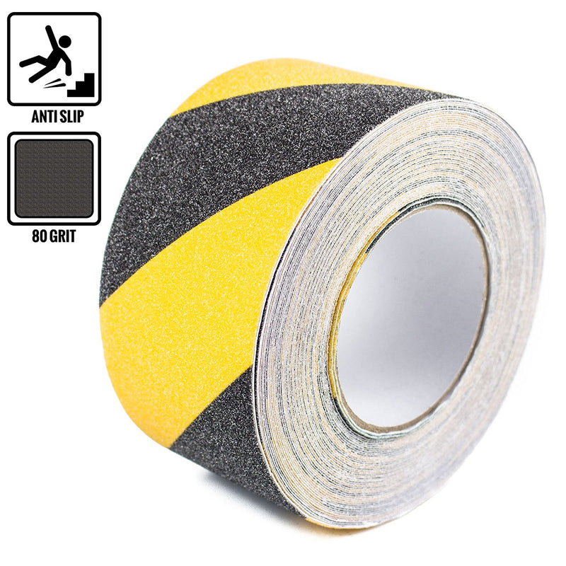 RK Safety 3" X 60' Black & Yellow Color Anti Slip Track Tape-RK Safety-RK Safety