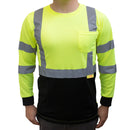 BFL8711;2 Class 3 Hi-Vis T Shirt with Moisture Wicking Mesh-(Lime/ Orange)-New York Hi-Viz Workwear-RK Safety