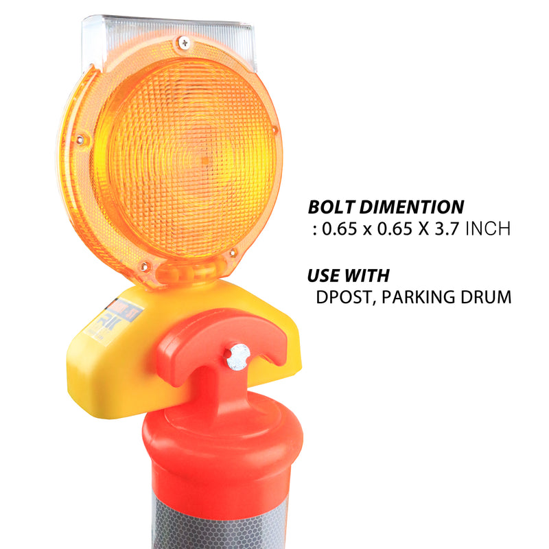 Rechargeable Solar Barricade Amber LED Warning Lights - BLIGHT-ST-RK Safety-RK Safety