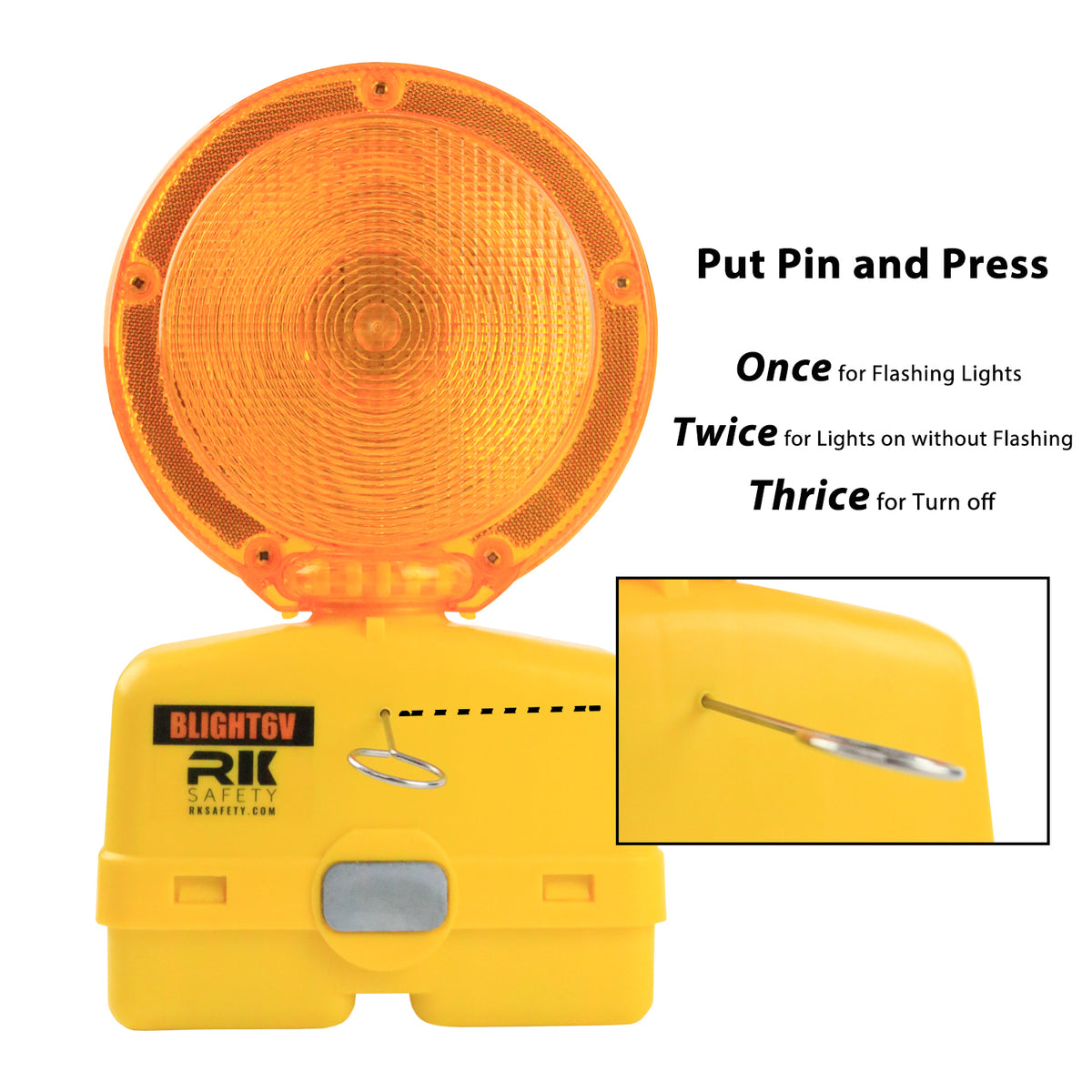 BLIGHT6V-1 Premium 03-10-3WAY6V Polycarbonate Barricade Light BLIGHT6V-1 Premium 03-10-3WAY6V Polycarbonate Barricade Light