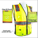 RK Safety Class 2 D-Ring Two Tone Mesh Vest - P6611& P6612 (Orange, Lime)-New York Hi-Viz Workwear-RK Safety
