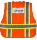Class 2 Hi Viz Safety Vest with Reflective Strips and Pockets -SAZ8211& SAZ8212(Orange, Lime)-New York Hi-Viz Workwear-RK Safety