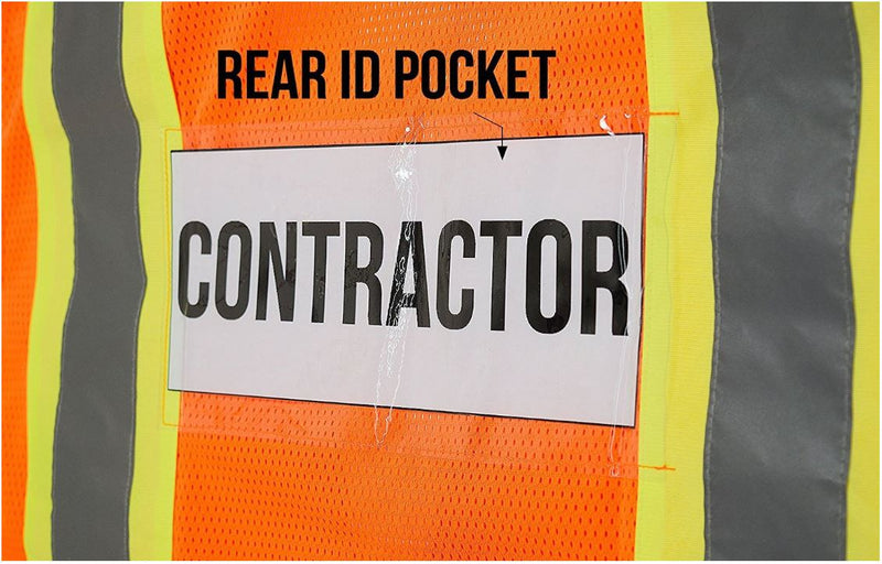 Class 2 Hi Viz Safety Vest with Reflective Strips and Pockets -SAZ8211& SAZ8212(Orange, Lime)-New York Hi-Viz Workwear-RK Safety