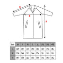 Hi-Vis Green PVC Polyester Trench Rain Long Coat With Hoodie-RC-PP-HIG44-RK Safety-RK Safety