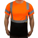 Class 3 Hi-Vis T Shirt with Moisture Wicking Mesh Orange/ Lime- BFS8511/2-New York Hi-Viz Workwear-RK Safety