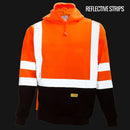 Class 3 High Visibility Sweatshirt, Hooded Pullover - H8311-New York Hi-Viz Workwear-RK Safety
