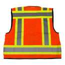 Rk Safety Class 2 Ploy Mesh Hi-visible, Two Tone Reflective Strips, Oxford Fabric for Pockets, Construction Traffic Emergency Safety Vest- SV6511&2 (Orange/ Lime)-RK Safety-RK Safety