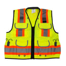 Rk Safety Class 2 Ploy Mesh Hi-visible, Two Tone Reflective Strips, Oxford Fabric for Pockets, Construction Traffic Emergency Safety Vest- SV6511&2 (Orange/ Lime)-RK Safety-RK Safety