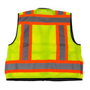 Rk Safety Class 2 Ploy Mesh Hi-visible, Two Tone Reflective Strips, Oxford Fabric for Pockets, Construction Traffic Emergency Safety Vest- SV6511&2 (Orange/ Lime)-RK Safety-RK Safety