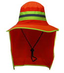 RK Sun Shade Reflective Stripe Hard Hat Accessory Neck Shield (Pack of 1, Hi-Vis Orange/Lime)-RK-HNS-OR-1,RK-HNS-LM-1-RK Safety-RK Safety