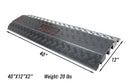RK Safety RK-CR5 Dual Channel Cable Cord Protector Ramp-RK Safety-RK Safety