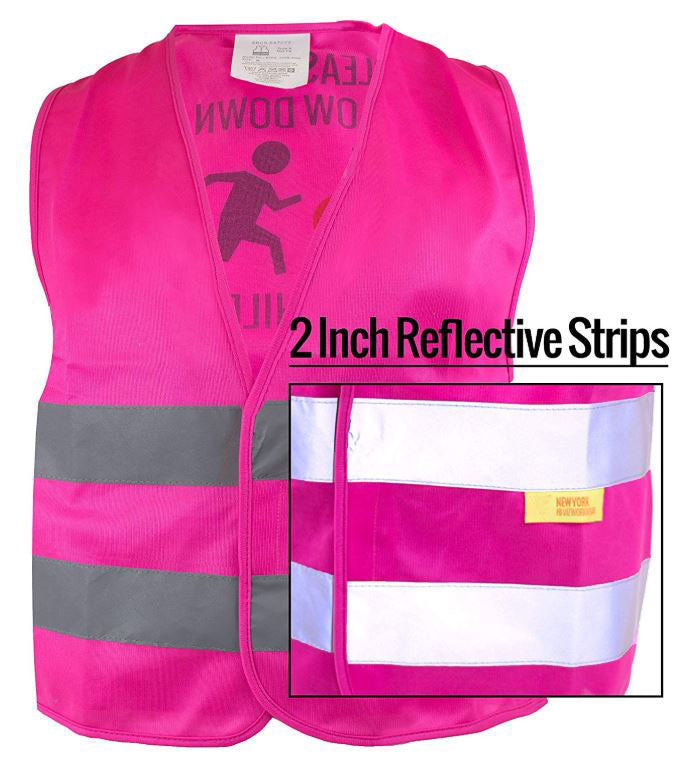 RK Safety Hi Vis Kids Safety Vest - Pink-New York Hi-Viz Workwear-RK Safety