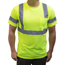 (Orange/Lime)Class 3 High Vis Reflective Short Sleeve Safety Shirt - 9081,9082-New York Hi-Viz Workwear-RK Safety