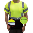 Class 3 Hi-Vis T Shirt with Moisture Wicking Mesh Orange/ Lime- BFS8511/2-New York Hi-Viz Workwear-RK Safety