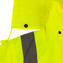 Class 3 Reflective Hi-Viz Black Bottom Long Rain Coat (Lime/Orange)-RK Safety-RK Safety