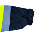 Class 3 Reflective Hi-Viz Black Bottom Long Rain Coat (Lime/Orange)-RK Safety-RK Safety