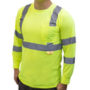 Class 3 High Vis Reflective Long Sleeve Safety Shirt - L9091,2-New York Hi-Viz Workwear-RK Safety
