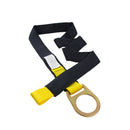 Spidergard SPA202 Fall Protection 6-Foot Loop and D-Ring End Concrete Anchor Strap with Protective Sheathing, Yellow Black-Spidergard-RK Safety