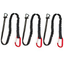 Spidergard 3 ft Tool Lanyard with Single Carabiner, Black-NK-RK Safety