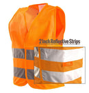 RK Safety Hi Vis Kids Safety Vest - Orange-New York Hi-Viz Workwear-RK Safety