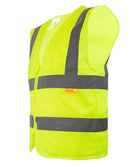 Class 2 High Vis Safety Vest with Reflective Strips - M8511& M8512 (Orange, Lime)-New York Hi-Viz Workwear-RK Safety