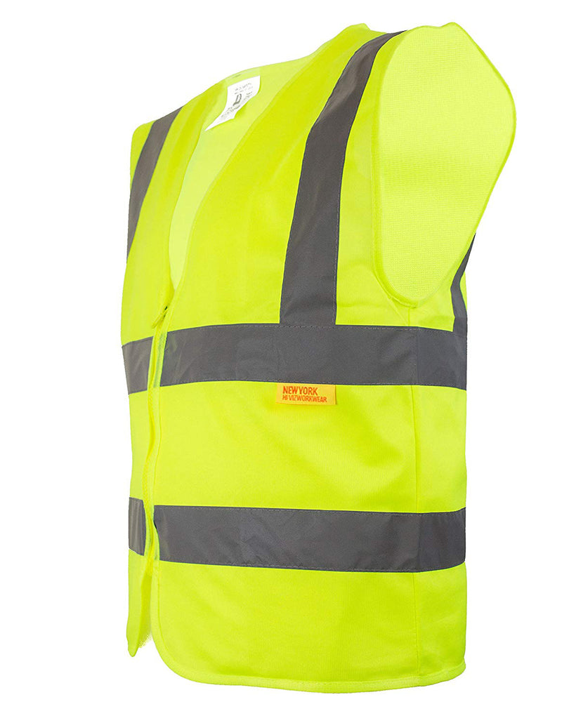RK Safety High Visibility Safety Vest, ANSI/ ISEA Standard - Z7411&Z7412(Orange, Lime)-New York Hi-Viz Workwear-RK Safety