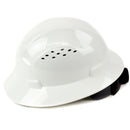 RK Safety RK-HP24-WH White Hard Hat Brim Style with 4 Point Ratchet Suspension-RK Safety-RK Safety