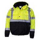 Men's ANSI Class 3 High Visibility Bomber Safety Jacket - WJ9012-New York Hi-Viz Workwear-RK Safety