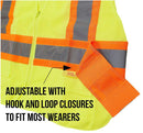 Class 2 Hi Viz Safety Vest with Reflective Strips and Pockets -SAZ8211& SAZ8212(Orange, Lime)-New York Hi-Viz Workwear-RK Safety