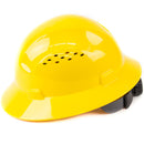 RK Safety RK-HP24-YE Yellow Hard Hat Brim Style with 4 Point Ratchet Suspension-RK Safety-RK Safety
